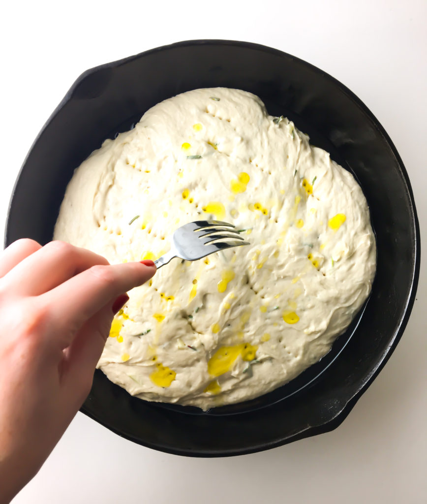 Rosemary Cast Iron Focaccia - Fridge to Fork