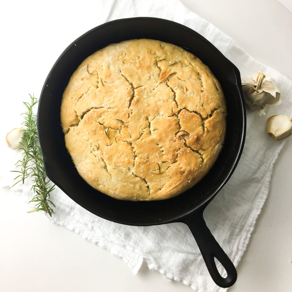 Rosemary Cast Iron Foccacia - Fridge to Fork