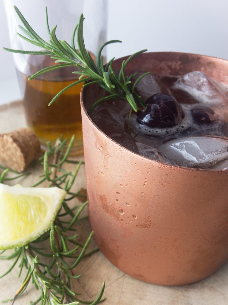 Rosemary Bourbon Mule - Fridge to Fork