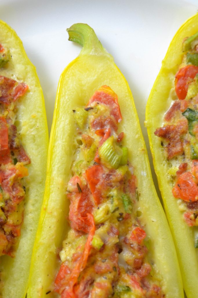 Whole30 Stuffed Squash - Fridge to Fork