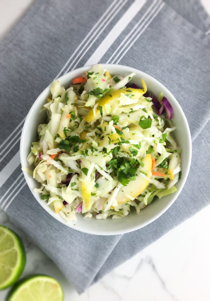 Sweet and Spicy Pear Slaw - Fridge to Fork