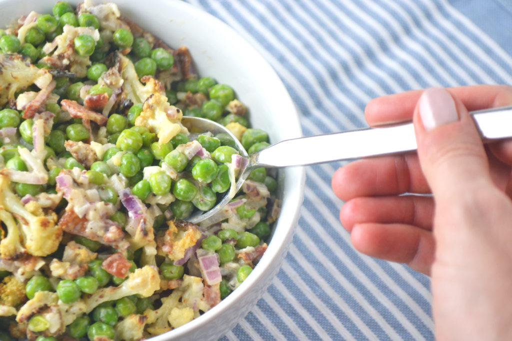 Cauliflower Spring Pea Salad - Fridge to Fork