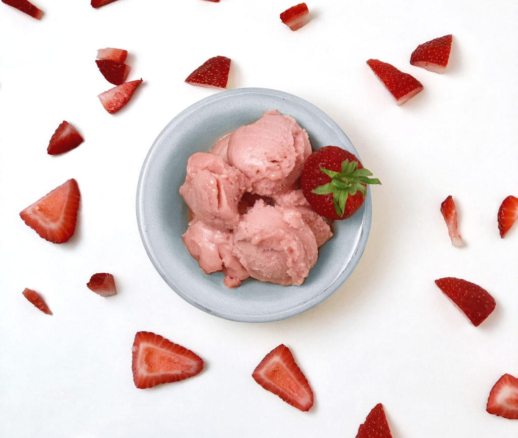 Simple Strawberry Sorbet (No Ice Cream Maker!) | Fridge to Fork