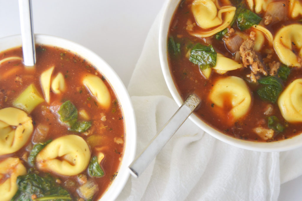 Slow Cooker Tortellini Soup