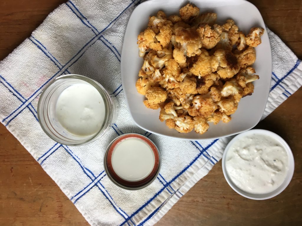 Buffalo Cauliflower with Creamy Gorgonzola Dressing | Fridge to Fork