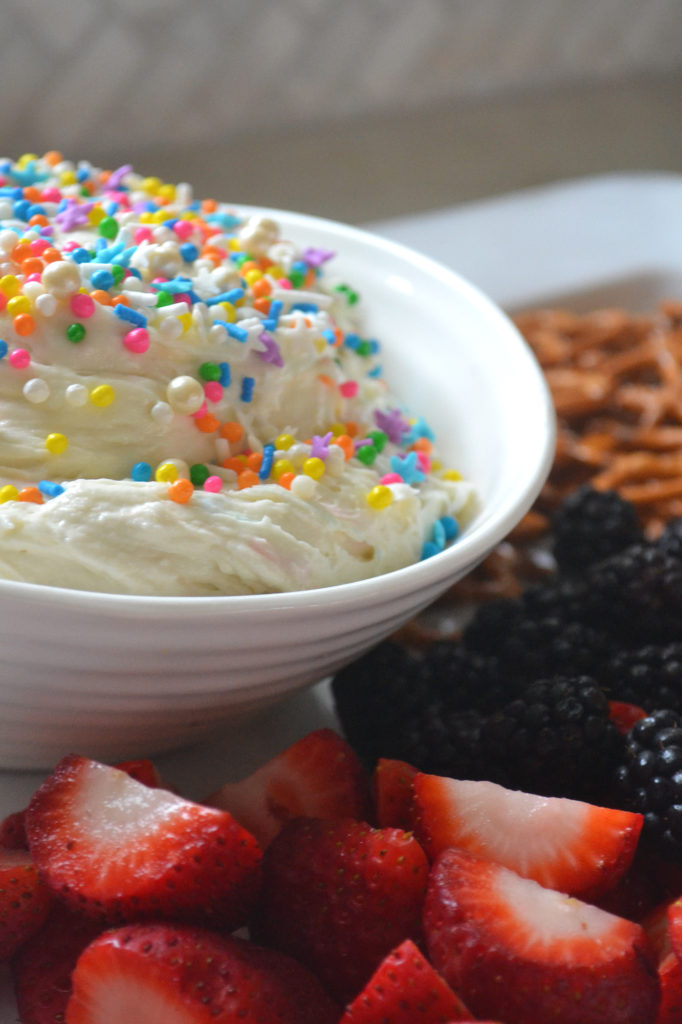 Cake Batter Dip with Sprinkles | Fridge to Fork