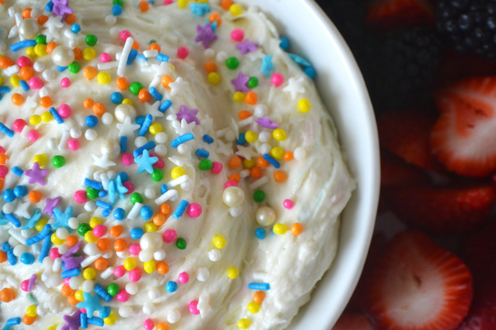 Cake Batter Dip with Sprinkles | Fridge to Fork