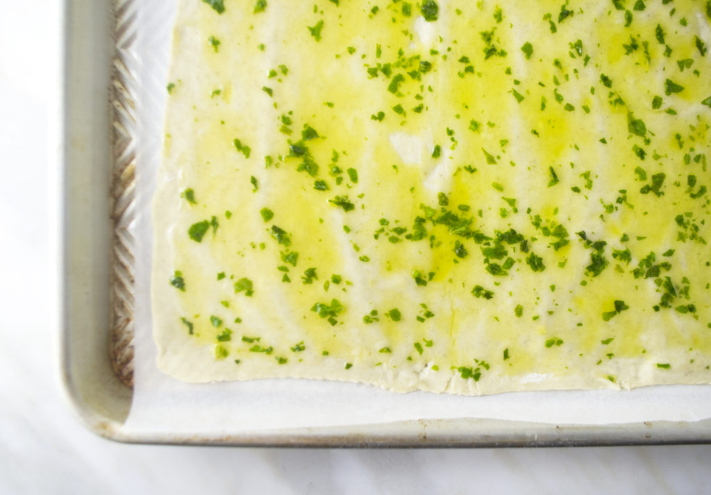 Caprese Tart with Garlic Basil Oil | Fridge to Fork